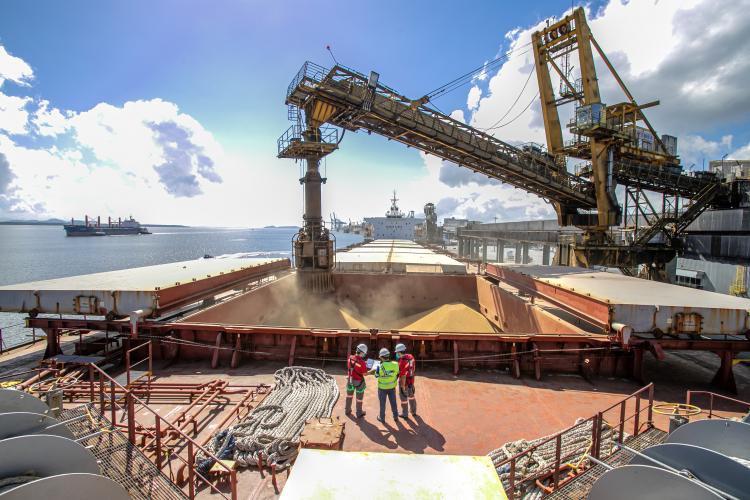 Porto de Paranaguá bate recorde na movimentação de granéis sólidos