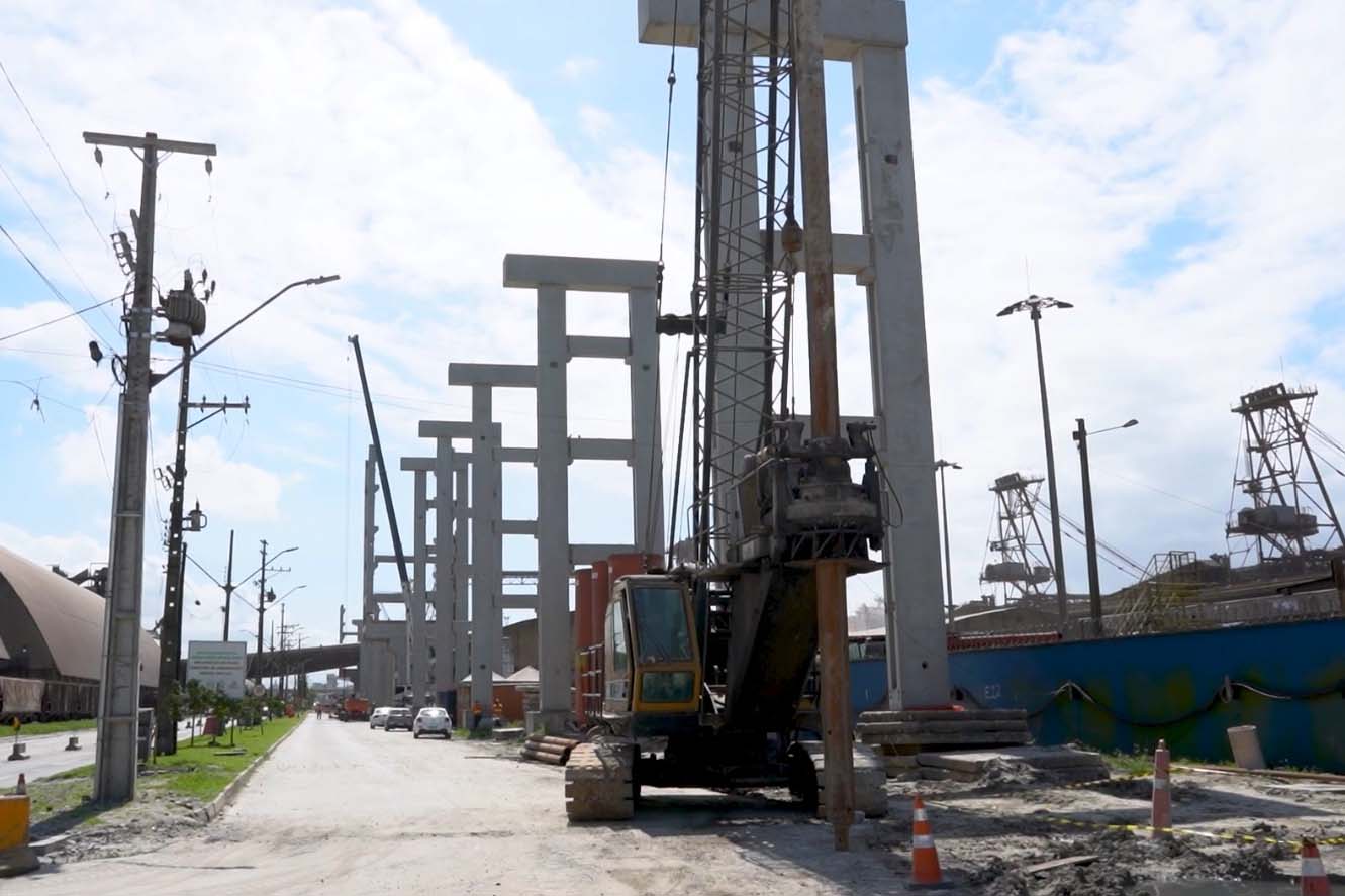 Obra do Moegão do Porto de Paranaguá chega a 18% de execução